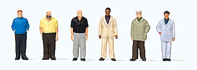 Preiser Standing Men Model Railroad Figures 1/20 Scale #80916
