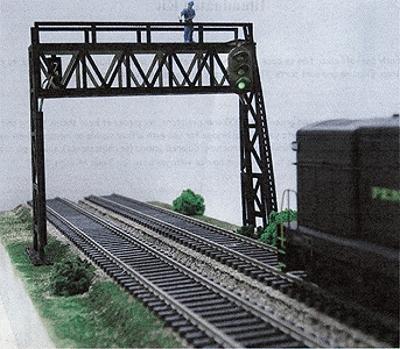 Pastime Double Track Signal Bridge Kit O Scale Model Railroad Trackside ...