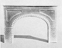 Pre-Size Double Cut Stone Tunnel Portal N Scale Model Railroad Tunnel #206