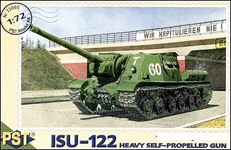 PST ISU122 Soviet Heavy Self-Propelled Gun Plastic Model Tank Kit 1/72 Scale #72005