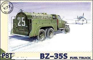 PST BZ35s Fuel Truck Plastic Model Military Truck Kit 1/72 Scale #72043