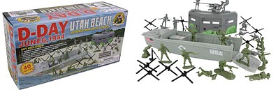 Playsets 54mm D-Day Utah Beach Diorama Playset (40pcs) (Boxed) (BMC Toys)