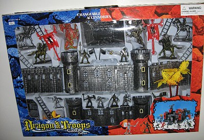 Playsets 1/32 Dragon & Troops Castle Playset (Fort, Castle, Dragon, Figures & Acc) (Window Boxed)