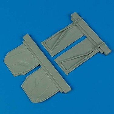 Quickboost P51B Undercarriage Covers for Trumpeter Plastic Model Aircraft Accessory 1/32 Scale #32061