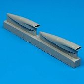 Quickboost F8 Air Cooling Scoops for Hasegawa Plastic Model Aircraft Accessory 1/48 Scale #48028