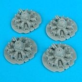 Quickboost B24J Engines for Revell-Monogram Plastic Model Aircraft Accessory 1/48 Scale #48048