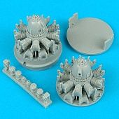Quickboost P61 Engines for Revell-Monogram Plastic Model Aircraft Accessory 1/48 Scale #48055
