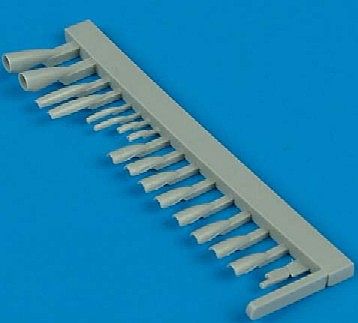 Quickboost MiG19 Air Scoops for Trumpeter Plastic Model Aircraft Accessory 1/48 Scale #48156