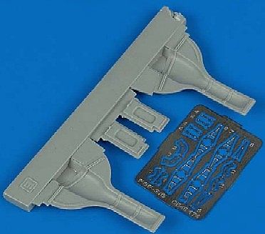 Quickboost F6F3 Undercarriage Covers for Eduard Plastic Model Aircraft Accessory 1/48 Scale #48174