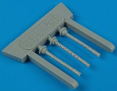 Quickboost He111 Gun Barrels for Revell Plastic Model Aircraft Accessory 1/48 Scale #48270
