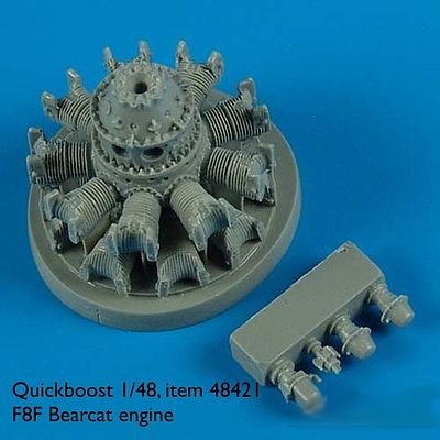 Quickboost F8F Engine for Hobbyboss Plastic Model Aircraft Accessory 1/48 Scale #48421