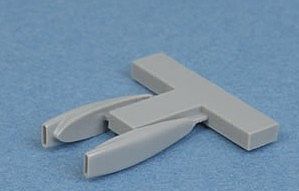 Quickboost F105 Air Scoops for Trumpeter Plastic Model Aircraft Accessory 1/72 Scale #72208