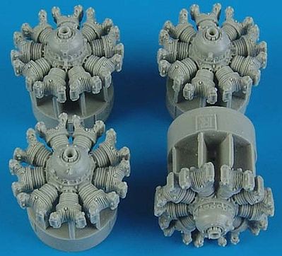 Quickboost B17G Engines for Revell Plastic Model Aircraft Accessory 1/72 Scale #72314