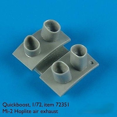 Quickboost Mi2 Hoplite Exhaust for Hobbyboss Plastic Model Aircraft Accessory 1/72 Scale #72351