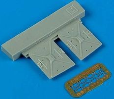 Quickboost F14 Air Intake Covers w/Photo-Etch for Fujimi Plastic Model Aircraft Accessory 1/72 #72371