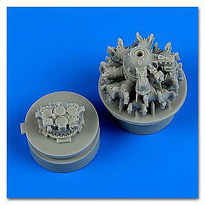 Quickboost F4F4 Wildcat Engine for Airfix Plastic Model Aircraft Accessory 1/72 Scale #72518