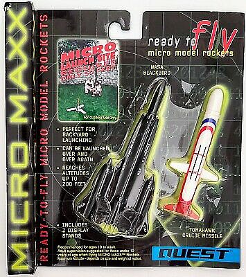 Quest SR-71 Blackbird and Tomahawk Cruise Missile Ready To Fire Mini Model Rockets #5641