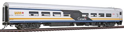 Rapido VIA MODERN CANADIAN LOUNGE HO Scale Model Train Passenger Car #105058