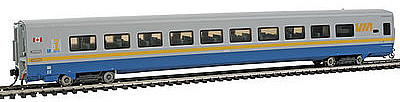 Rapido LRC Club Car VIA No # HO Scale Model Train Passenger Car #107011