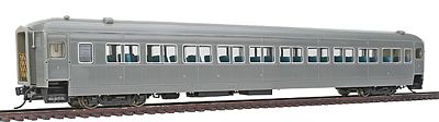 Rapido PS Osgood-Bradley 10-Window Coach, Full Skirt - Ready to Run Undecorated - HO-Scale