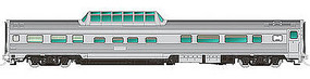 Rapido Budd Dome Unlettered Steel HO Scale Model Train Passenger Car #116038