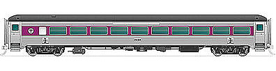 Rapido Steel Coach MBTA #2518 HO Scale Model Train Passenger Car #17045