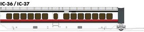 Rapido TurboTrain Coach Ea AMTRK