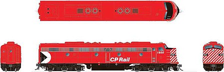 Rapido HO EMD E8A w/snd CP Rail Red Strip #1800
