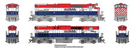 Rapido Montreal Locomotive Works MLW M420 M420B Set Sound and DCC British Columbia Railway #647, 686 (red, white, blue)