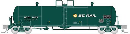 Rapido Procor GP20 20,000-Gallon Tank Car - Ready to Run British Columbia Railway BC Rail (Company Service, green, Dogwood Logo) - N-Scale
