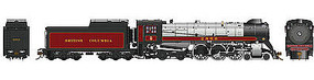 Rapido CP Class H1e 4-6-4 Royal Hudson w/Oil Tender Standard DC British Columbia Railway #2860 (maroon, gray, black)
