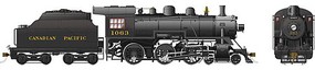 Rapido Class D10k 4-6-0 LokSound and DCC Canadian Pacific 1063 (black, graphite)