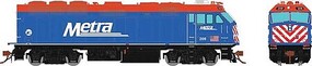 Rapido Ho F40PHM-2 W/sd Metra Blue 213