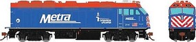 Rapido Ho F40PHM-2 W/sd Metra Blue 214