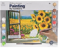 Royal-Brush Harvest Time (Sunflowers) Paint by Number Age 8+ (11.25''x15.375'')