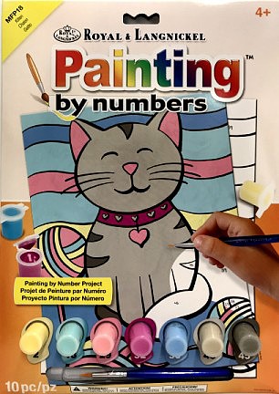 Royal-Brush Kitten Paint by Number Age 4+ (8.75x11.75)