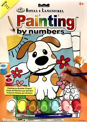 Royal-Brush Puppy Paint by Number Age 4+ (8.75x11.75)