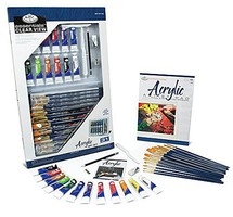 Royal-Brush Essentials Acrylic Deluxe Art Set in Clearview Case (31pc)