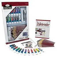 Royal-Brush Essentials Watercolor Deluxe Art Set in Clearview Case (31pc)