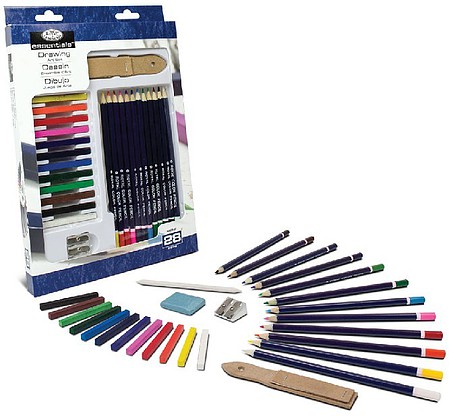 Royal-Brush Essentials Drawing Pencil Art Set (28pc)