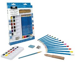Royal-Brush Essentials Watercolor Pencil Art Set (29pc)