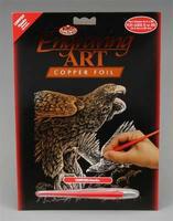 Copper Foil Engraving Art Hawks