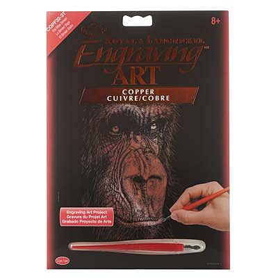 Royal-Brush Copper EA The Wise Simian Scratch Art Metal Art Kit #copf32