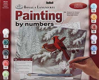 Royal-Brush Adult PBN Cardinals Paint By Number Kit #pal32