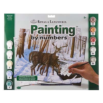 Royal-Brush PBN Adult Large Winter Bliss Paint By Number Kit #pal43