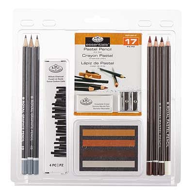 Royal-Brush 3T-Sepia Tone Pastel/Pastel Drawing Kit #rart-2007