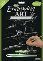Silver Engraving Jet Planes