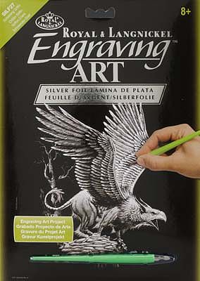 Royal-Brush Silver Engraving Art Screaming Griffin Scratch Art Metal Art Kit #silf27