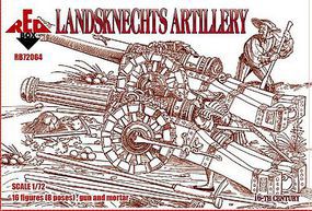 Red-Box Landsknechts Artillery XVI Century Plastic Model Military Figures 1/72 Scale #72064