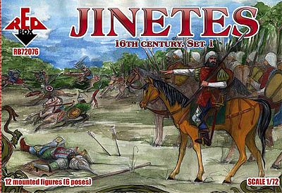 Red-Box Jinetes XVI Century Set #1 Plastic Model Military Figures 1/72 Scale #72076